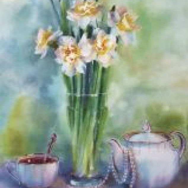 Ansichtkaart Narcissen. 