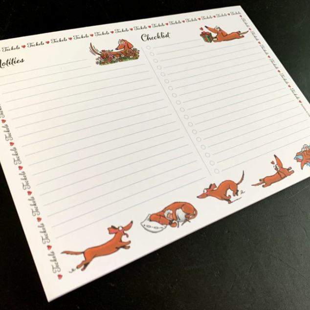 notitieblokje Tobie Teckel  A5. 